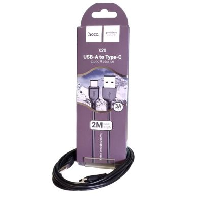Кабель Hoco X20 Type-C - USB черный, 2 м. ― cena-optom.ru - Всё по одной цене