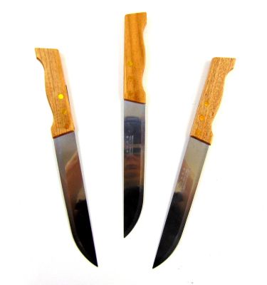 Нож большой с деревянной ручкой 33 см.1 шт. ― cena-optom.ru - Всё по одной цене