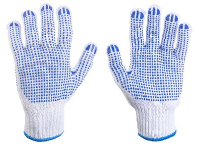 Перчатки х/б с двухсторонним ПВХ 1 пара /720 шт.коробка/ ― cena-optom.ru - Всё по одной цене