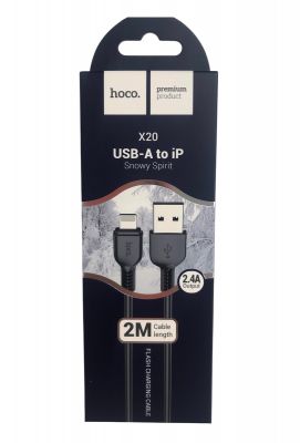 Кабель Hoco X20 USB -A to iP 2 м. ― cena-optom.ru - Всё по одной цене