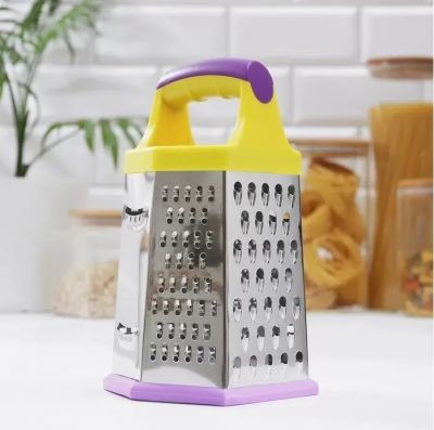 Терка шестигранная на силиконовой ножке 10*20 см.1 шт./72 шт.коробка/ ― cena-optom.ru - Всё по одной цене