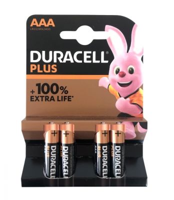 Батарейки Duracell PLUS ААА мизинчиковые 4  шт, ― cena-optom.ru - Всё по одной цене
